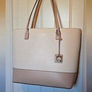 Kate Spade Kristin Two-Tone Leather Tote